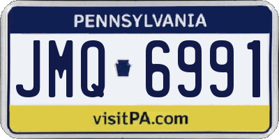 PA license plate JMQ6991