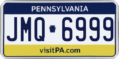 PA license plate JMQ6999