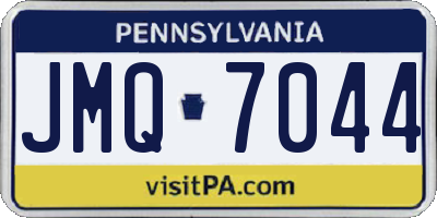 PA license plate JMQ7044
