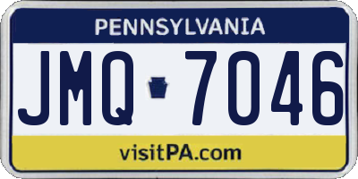 PA license plate JMQ7046