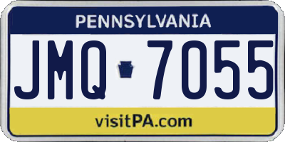 PA license plate JMQ7055