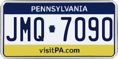 PA license plate JMQ7090