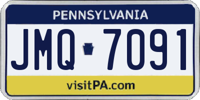 PA license plate JMQ7091