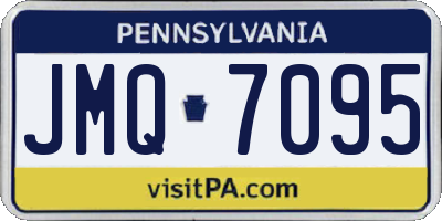 PA license plate JMQ7095