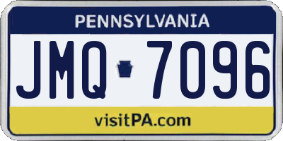 PA license plate JMQ7096