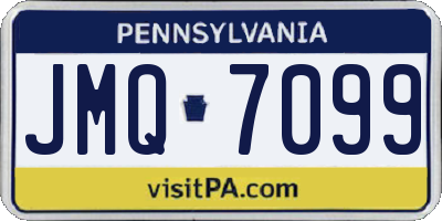 PA license plate JMQ7099
