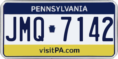 PA license plate JMQ7142
