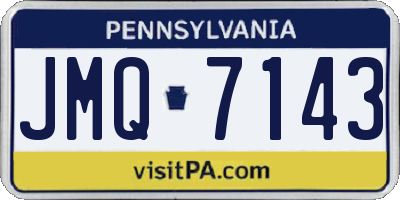 PA license plate JMQ7143