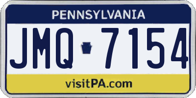 PA license plate JMQ7154