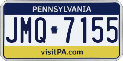 PA license plate JMQ7155