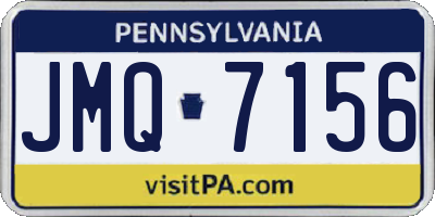 PA license plate JMQ7156