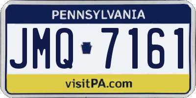 PA license plate JMQ7161