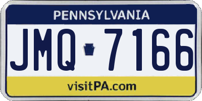 PA license plate JMQ7166