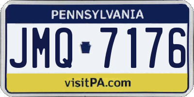 PA license plate JMQ7176