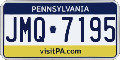 PA license plate JMQ7195