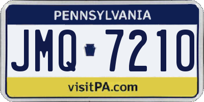PA license plate JMQ7210