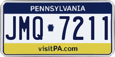 PA license plate JMQ7211