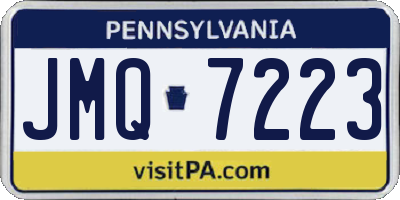 PA license plate JMQ7223