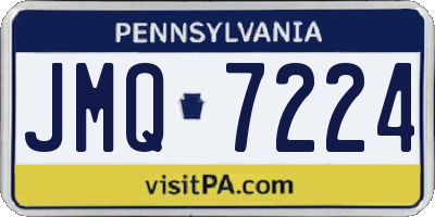 PA license plate JMQ7224