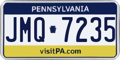 PA license plate JMQ7235