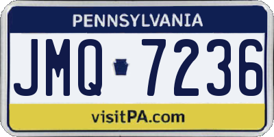 PA license plate JMQ7236