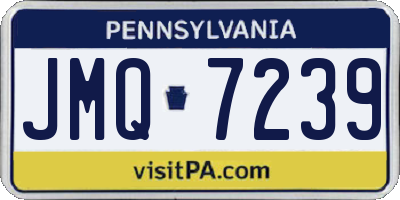 PA license plate JMQ7239