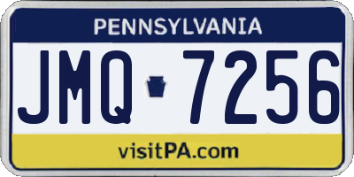 PA license plate JMQ7256