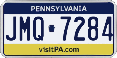 PA license plate JMQ7284