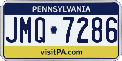PA license plate JMQ7286