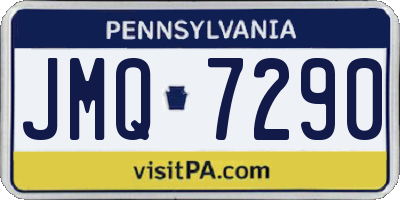 PA license plate JMQ7290