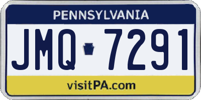 PA license plate JMQ7291