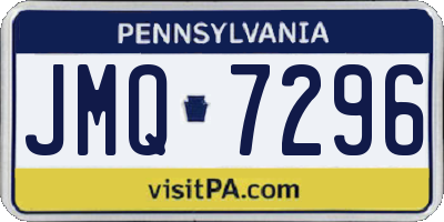 PA license plate JMQ7296