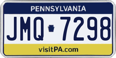 PA license plate JMQ7298