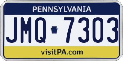 PA license plate JMQ7303