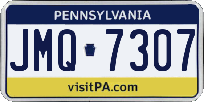 PA license plate JMQ7307