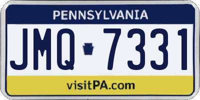 PA license plate JMQ7331