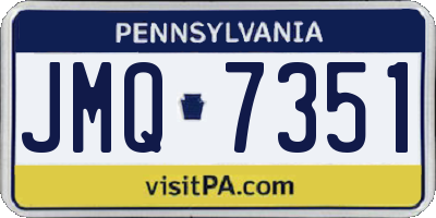 PA license plate JMQ7351