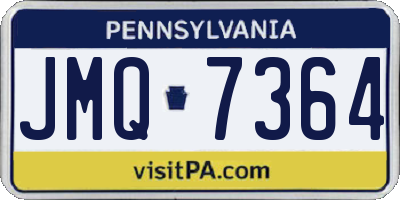 PA license plate JMQ7364