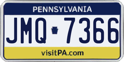 PA license plate JMQ7366
