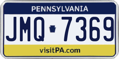 PA license plate JMQ7369