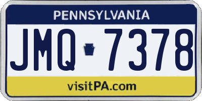 PA license plate JMQ7378