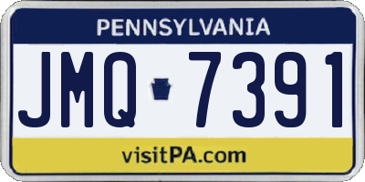 PA license plate JMQ7391