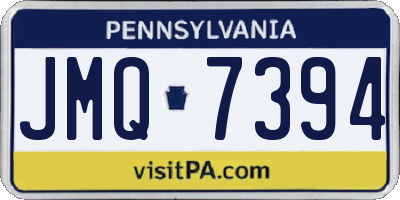 PA license plate JMQ7394