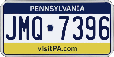 PA license plate JMQ7396