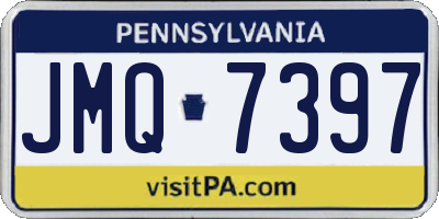 PA license plate JMQ7397