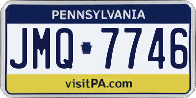 PA license plate JMQ7746