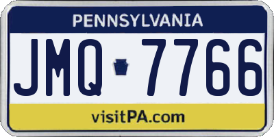 PA license plate JMQ7766