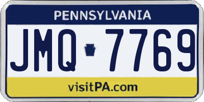 PA license plate JMQ7769