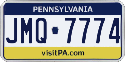 PA license plate JMQ7774