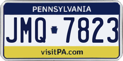 PA license plate JMQ7823